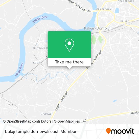 balaji temple dombivali east map