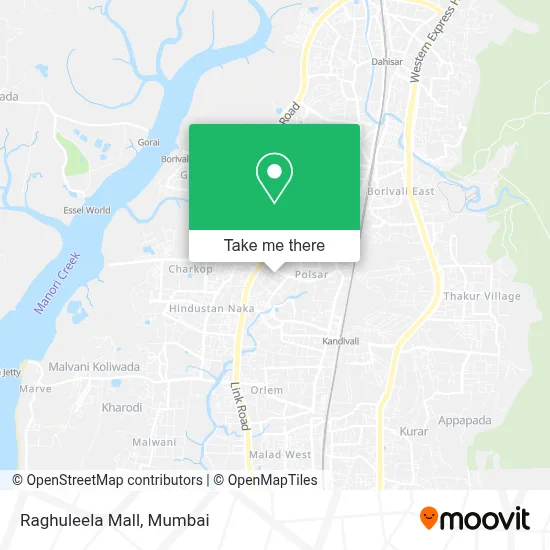 Raghuleela Mall map