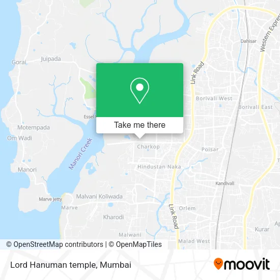Lord Hanuman temple map