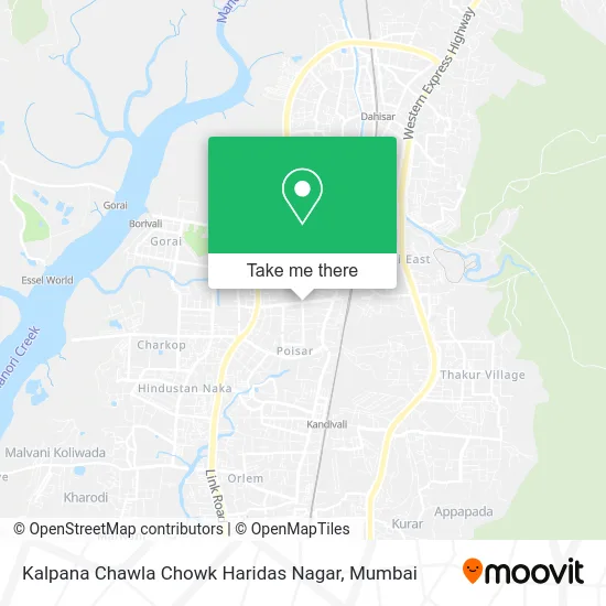 Kalpana Chawla Chowk Haridas Nagar map