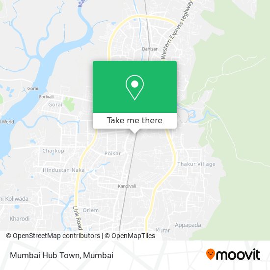 Mumbai Hub Town map