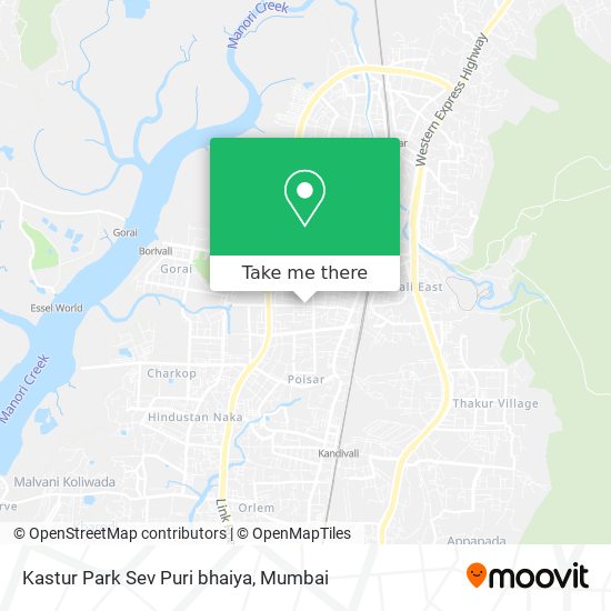Kastur Park Sev Puri bhaiya map