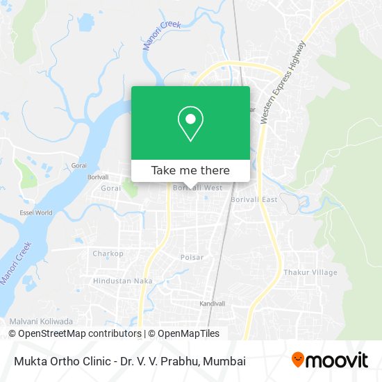 Mukta Ortho Clinic - Dr. V. V. Prabhu map