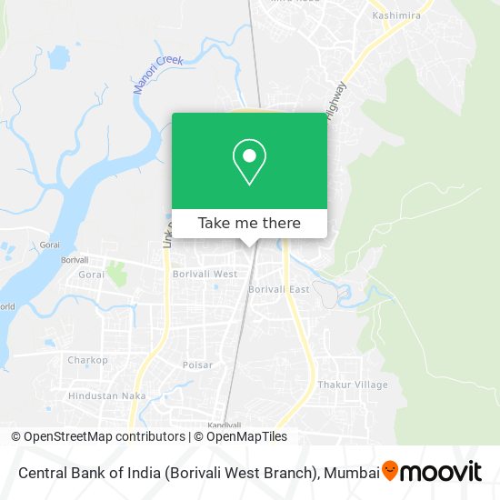 Central Bank of India (Borivali West Branch) map