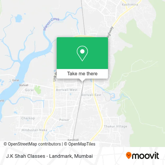 J.K Shah Classes - Landmark map