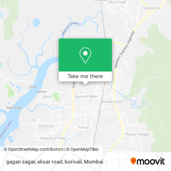 gagan sagar, eksar road, borivali map