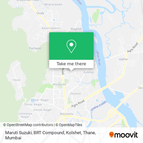 Maruti Suzuki, BRT Compound, Kolshet, Thane map