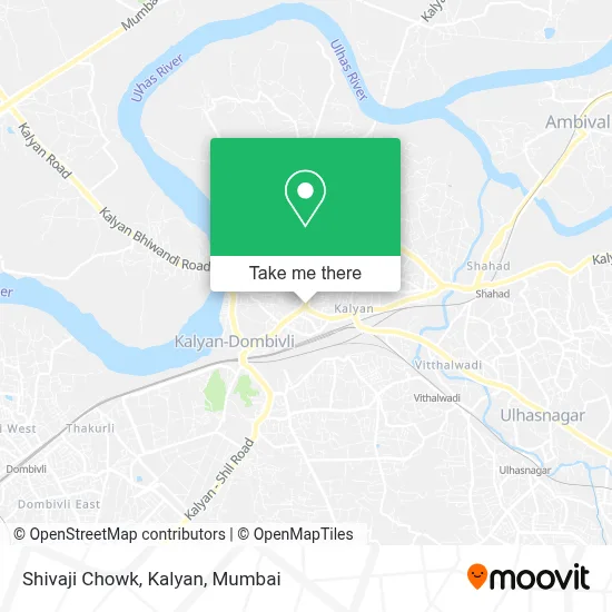 Shivaji Chowk, Kalyan map