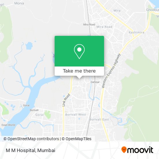 M M Hospital map