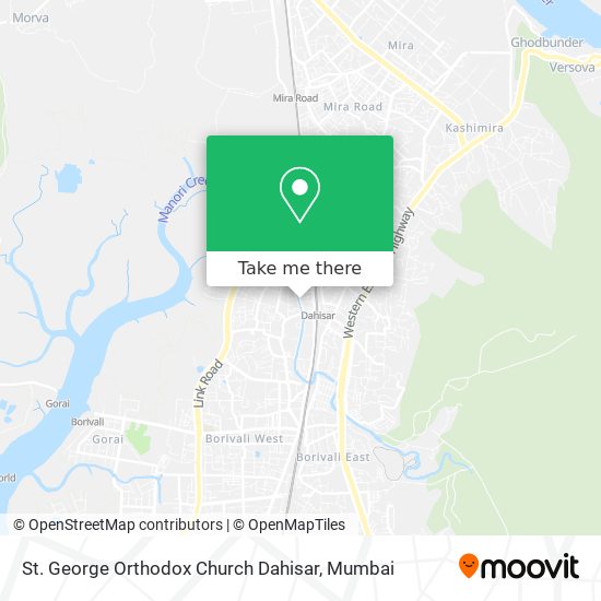 St. George Orthodox Church Dahisar map