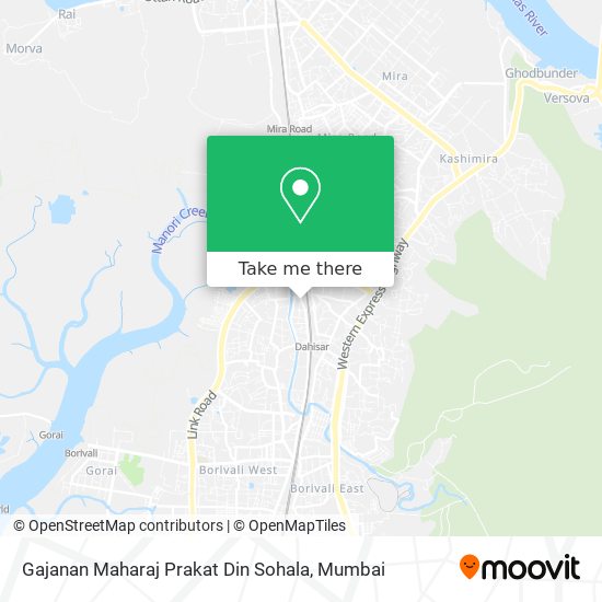 Gajanan Maharaj Prakat Din Sohala map