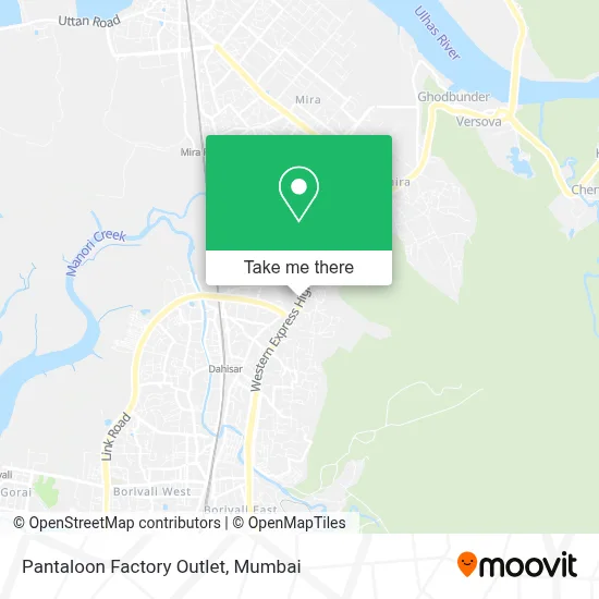 Pantaloon Factory Outlet map