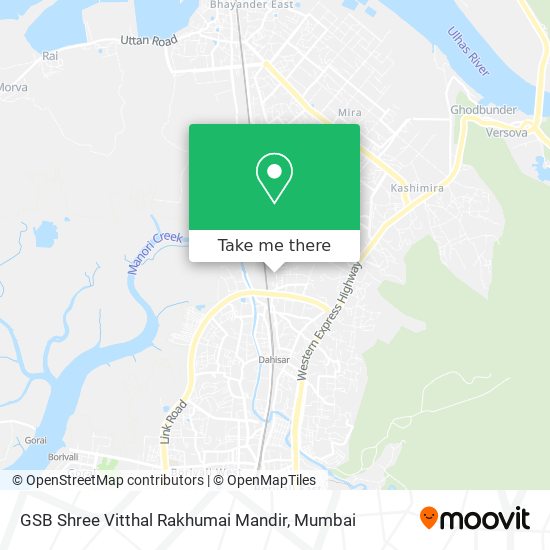 GSB Shree Vitthal Rakhumai Mandir map