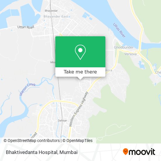 Bhaktivedanta Hospital map