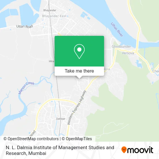 N. L. Dalmia Institute of Management Studies and Research map