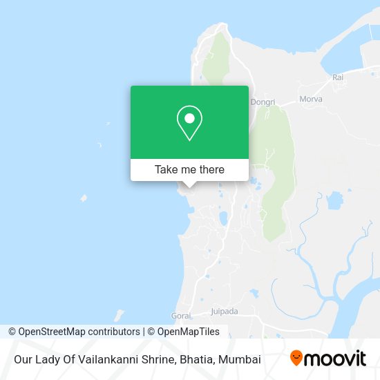 Our Lady Of Vailankanni Shrine, Bhatia map