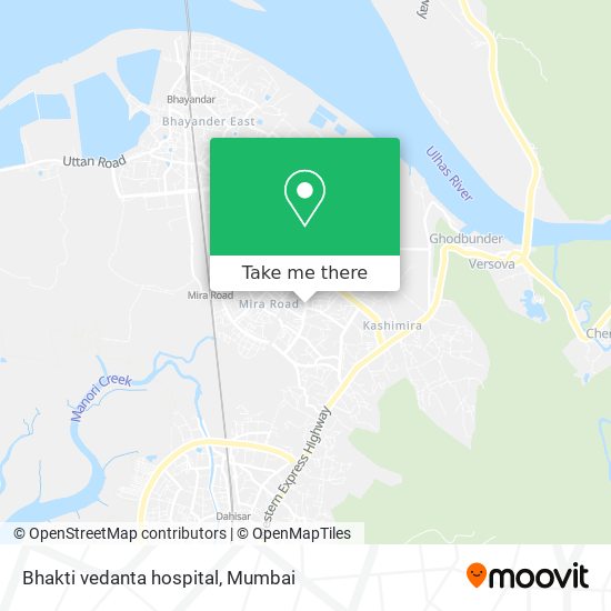 Bhakti vedanta hospital map