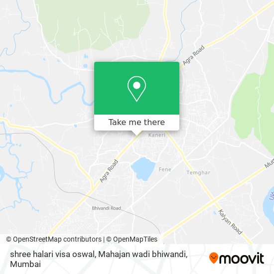 shree halari visa oswal, Mahajan wadi bhiwandi map