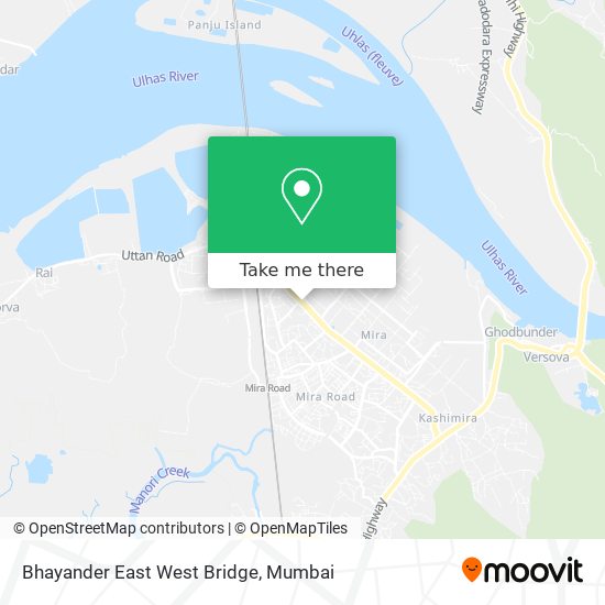 Bhayander East West Bridge map