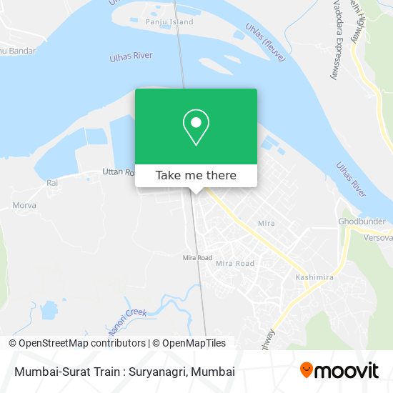Mumbai-Surat Train : Suryanagri map