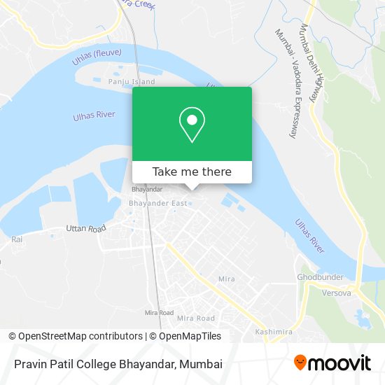 Pravin Patil College Bhayandar map