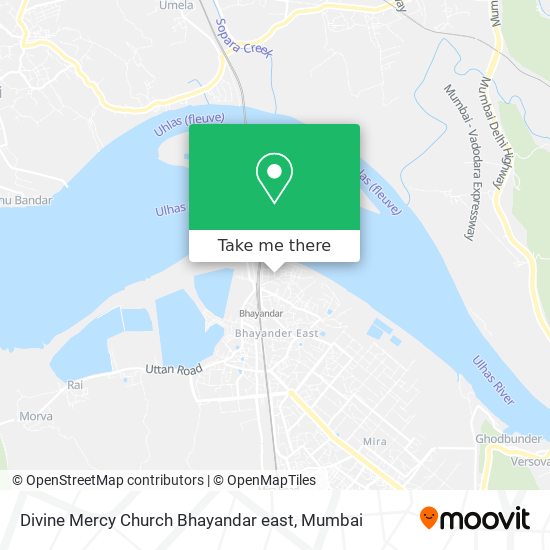 Divine Mercy Church Bhayandar east map