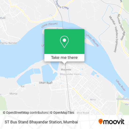ST Bus Stand Bhayandar Station map