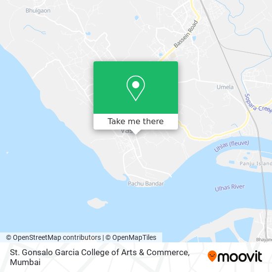 St. Gonsalo Garcia College of Arts & Commerce map