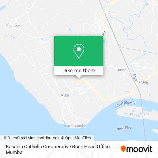 Bassein Catholic Co-operative Bank Head Office map