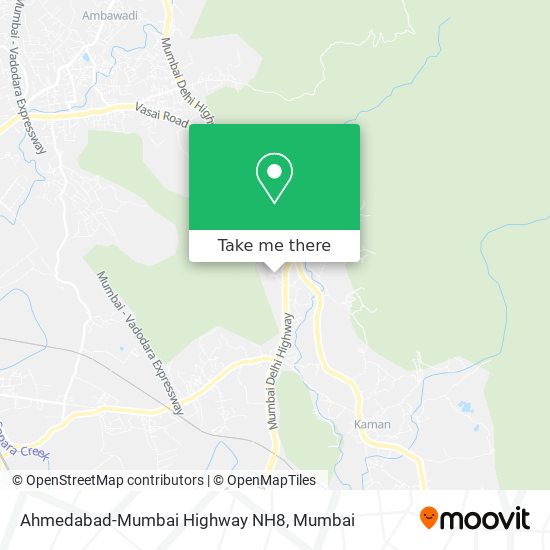 Ahmedabad-Mumbai Highway NH8 map