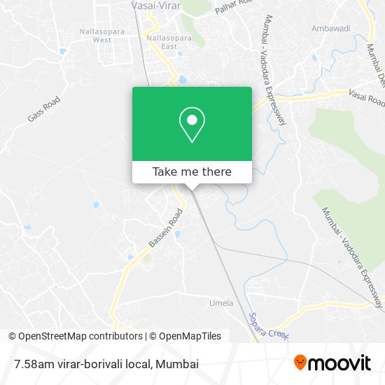7.58am virar-borivali local map