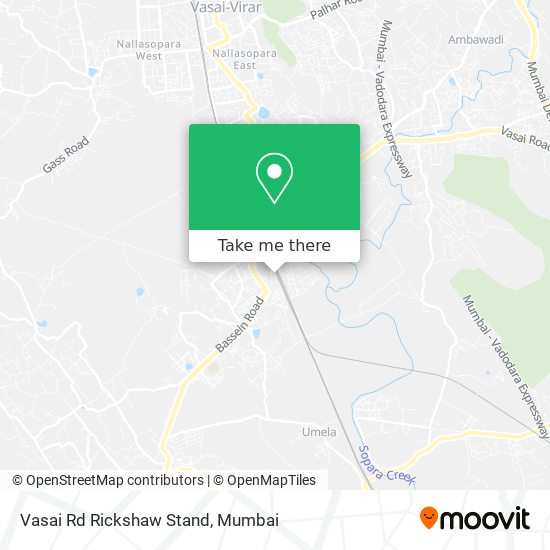 Vasai Rd Rickshaw Stand map