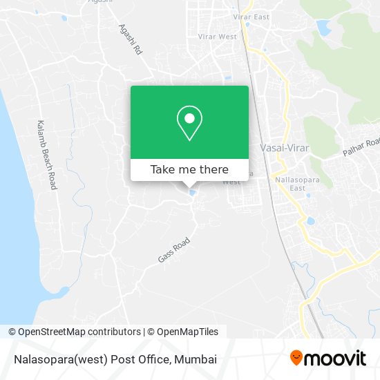 Nalasopara(west) Post Office map