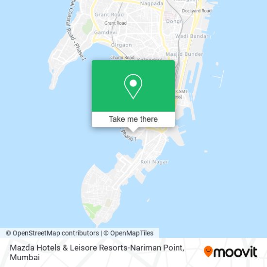 Mazda Hotels & Leisore Resorts-Nariman Point map