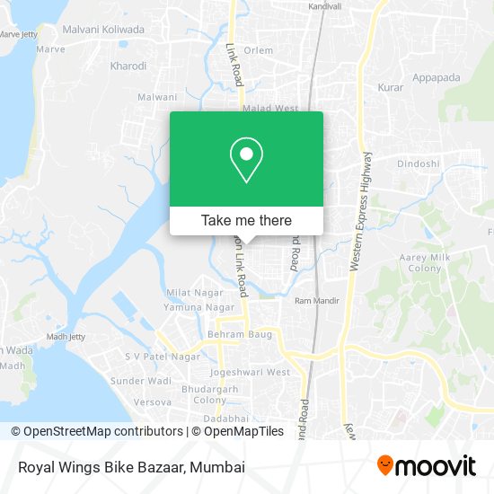 Royal Wings Bike Bazaar map