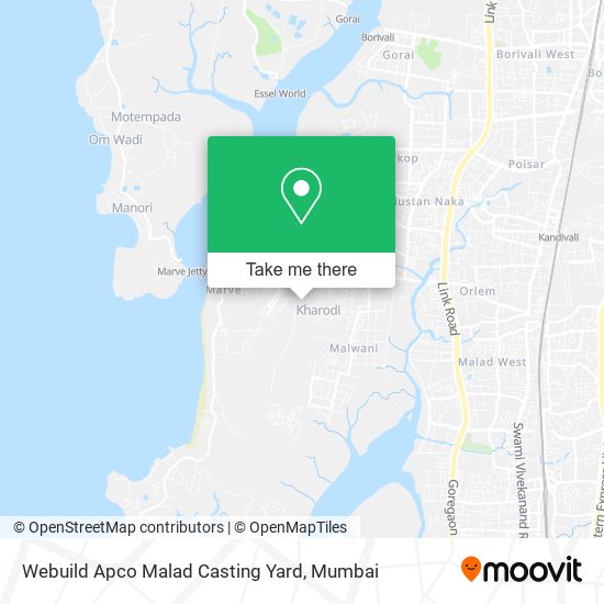 Webuild Apco Malad Casting Yard map