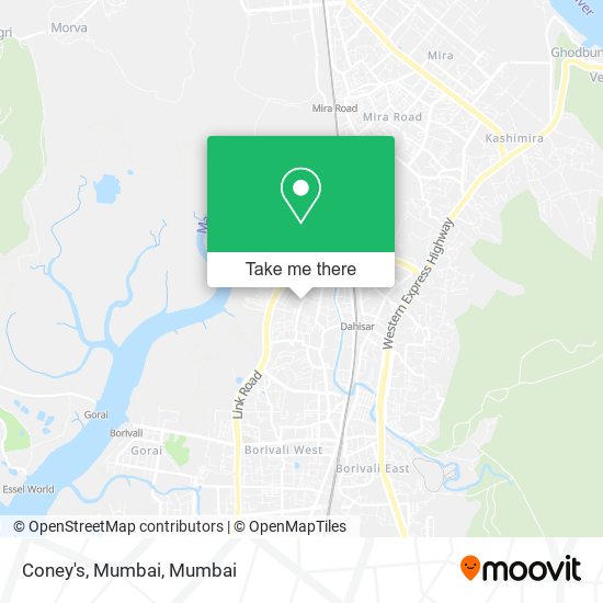 Coney's, Mumbai map