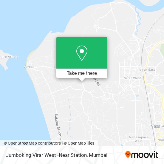 Jumboking Virar West -Near Station map