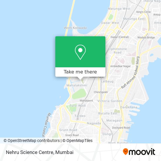 Nehru Science Centre map