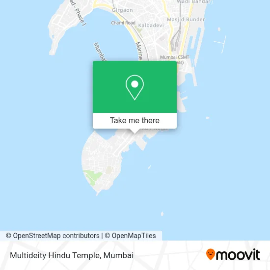 Multideity Hindu Temple map