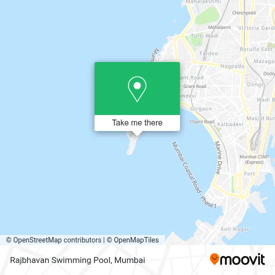 Rajbhavan Swimming Pool map