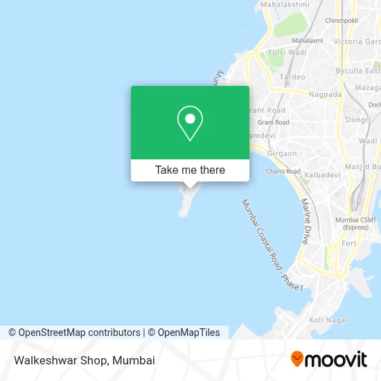 Walkeshwar Shop map