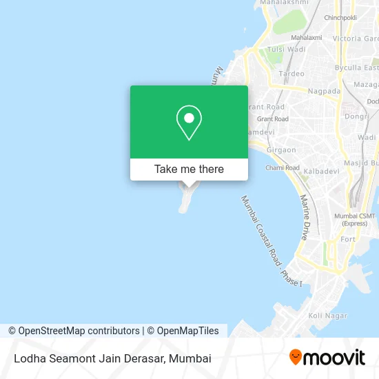 Lodha Seamont Jain Derasar map