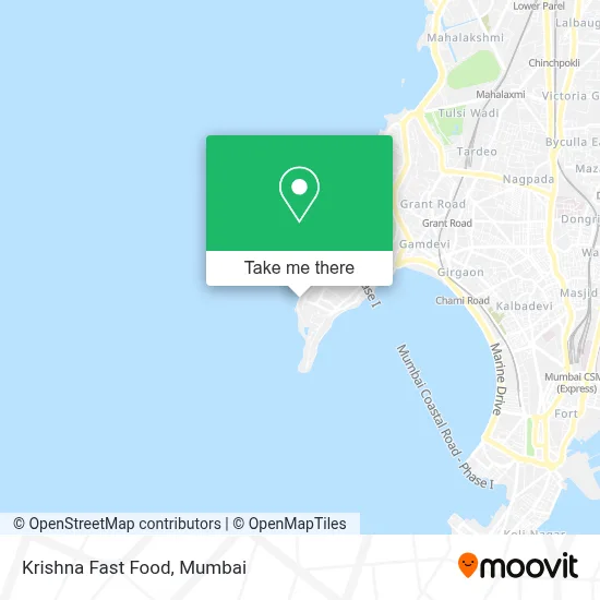 Krishna Fast Food map
