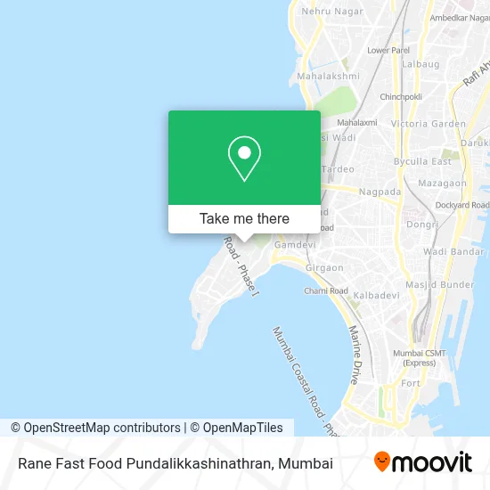 Rane Fast Food Pundalikkashinathran map