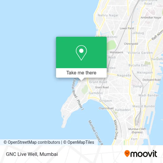 GNC Live Well map