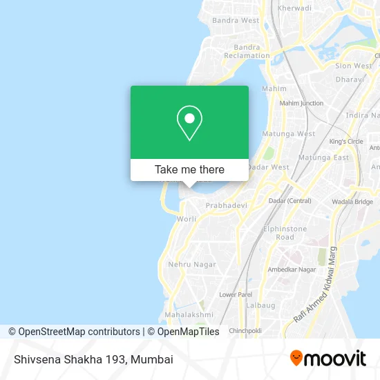 Shivsena Shakha 193 map