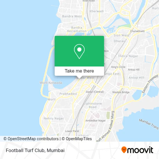 Football Turf Club map