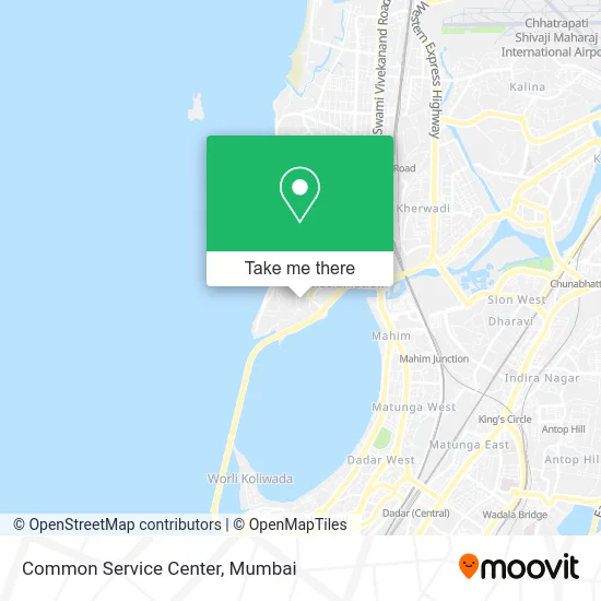 Common Service Center map