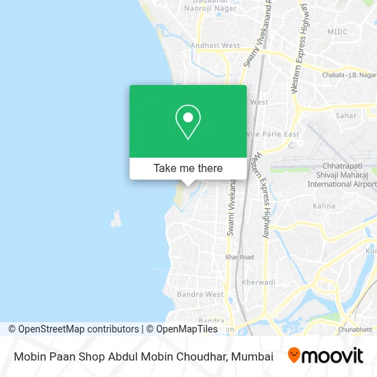 Mobin Paan Shop Abdul Mobin Choudhar map